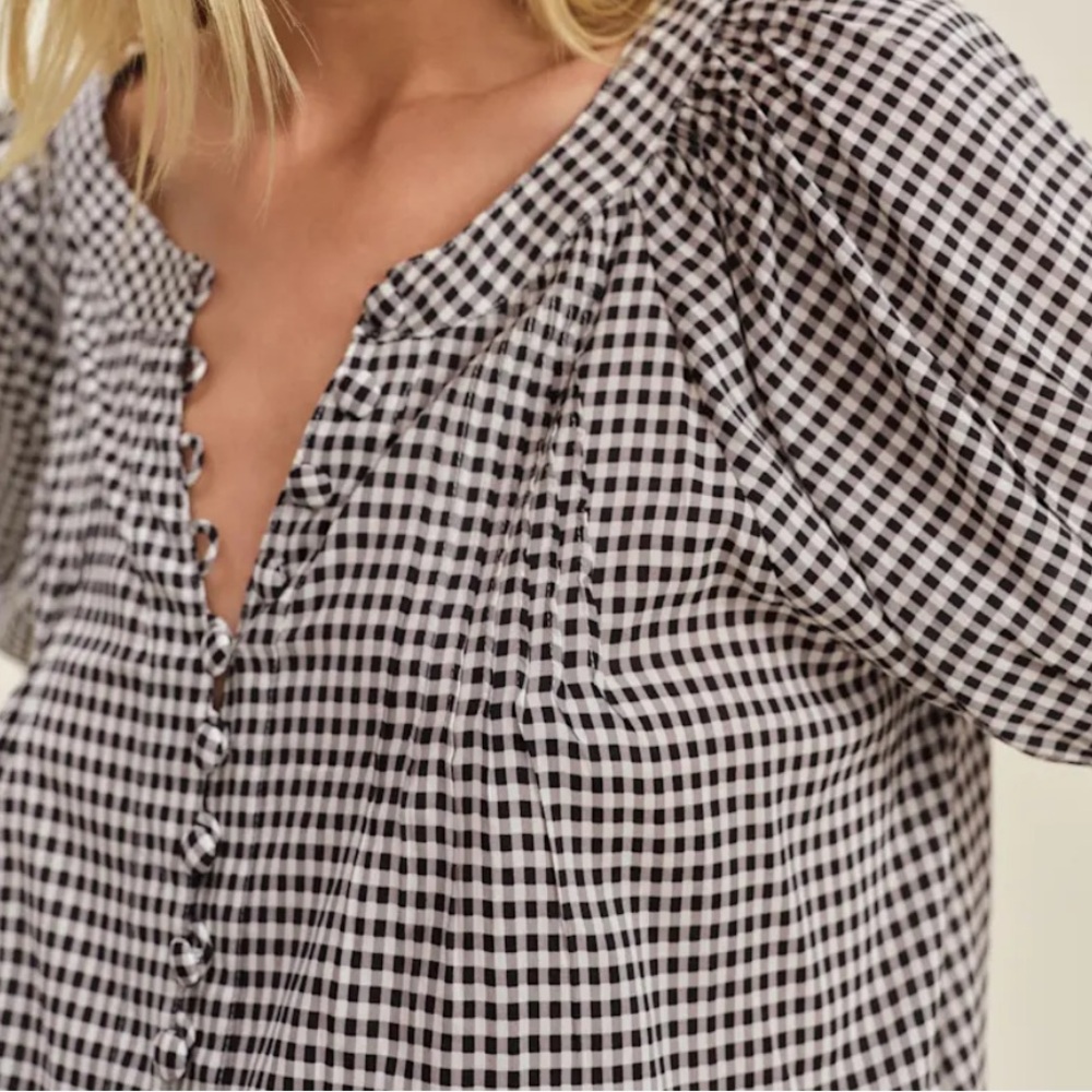 Reformation Calia Top Remy Check - Picture 3 of 6